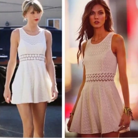 Free People Dresses & Skirts - 🌼Free People Dress Fitted with Daisies Size 4  Iconic Fp worn by Taylor Swift🌼
